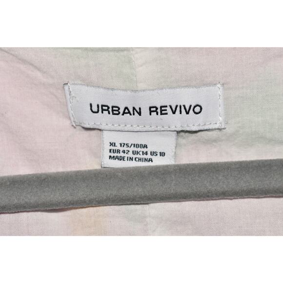 URBAN REVIVO $129 V-Neck Sleeveless Trapeze Midi Dress Pink Floral Print US 10 - Picture 4 of 4